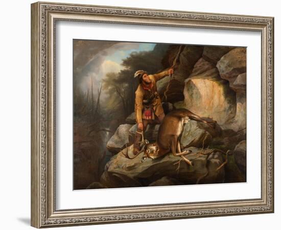 The Hunter's Dilemma, 1851-Arthur Fitzwilliam Tait-Framed Giclee Print