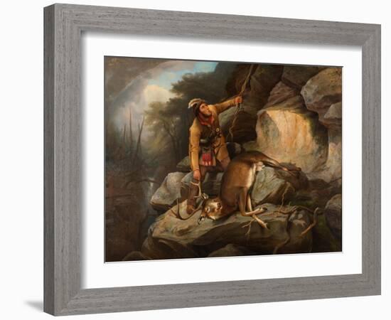 The Hunter's Dilemma, 1851-Arthur Fitzwilliam Tait-Framed Giclee Print