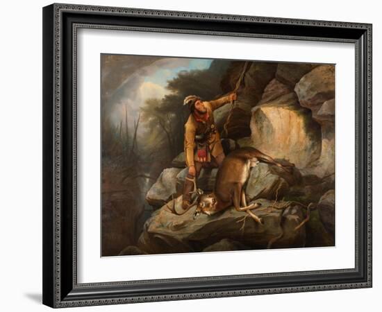 The Hunter's Dilemma, 1851-Arthur Fitzwilliam Tait-Framed Giclee Print