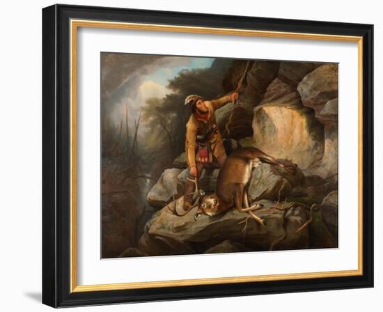 The Hunter's Dilemma, 1851-Arthur Fitzwilliam Tait-Framed Giclee Print