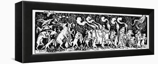 The Hunter's Funeral Procession-Moritz Ludwig von Schwind-Framed Premier Image Canvas