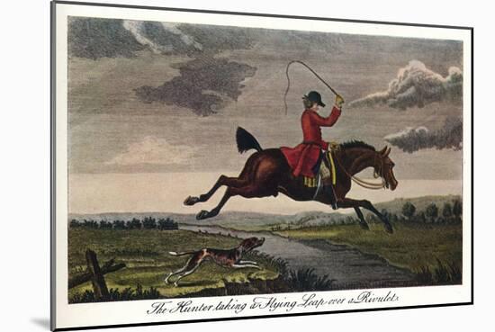 'The Hunter Taking A Flying Leap Over A Rivulet', c1740, (1922)-James Seymour-Mounted Giclee Print