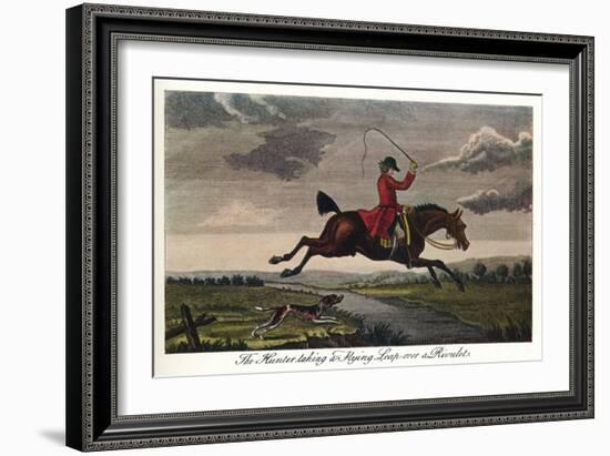 'The Hunter Taking A Flying Leap Over A Rivulet', c1740, (1922)-James Seymour-Framed Giclee Print