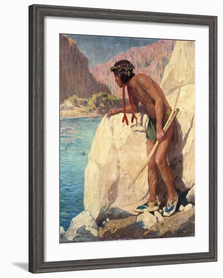 The Hunter-Eanger Irving Couse-Framed Giclee Print