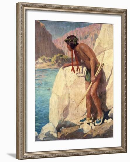 The Hunter-Eanger Irving Couse-Framed Giclee Print