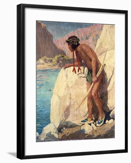 The Hunter-Eanger Irving Couse-Framed Giclee Print