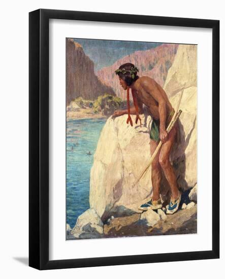 The Hunter-Eanger Irving Couse-Framed Giclee Print