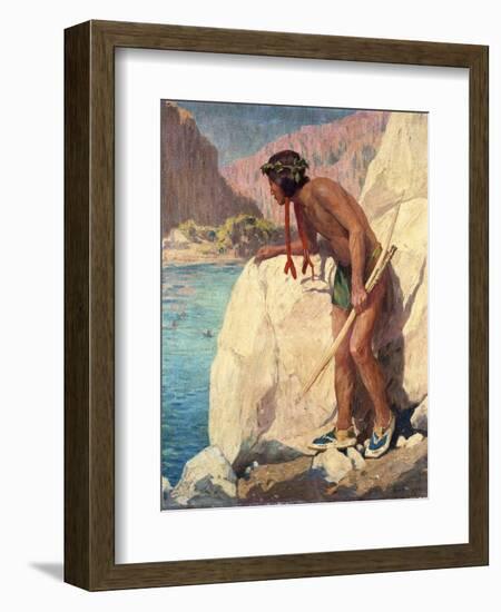 The Hunter-Eanger Irving Couse-Framed Giclee Print