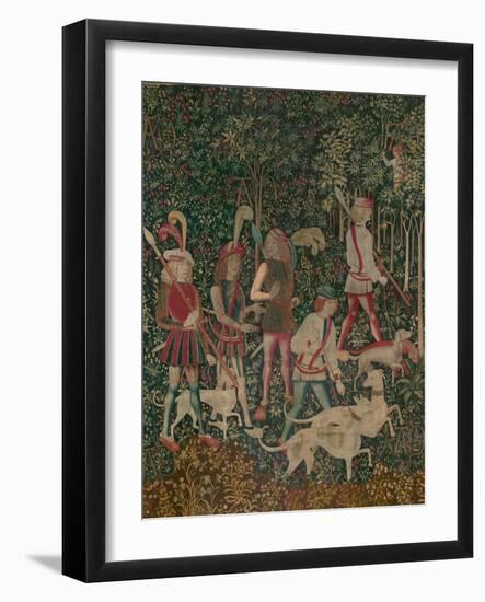 The Hunters Enter the Woods, c.1500-Netherlandish School-Framed Giclee Print