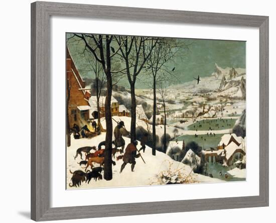 The Hunters in the Snow-Pieter Bruegel the Elder-Framed Giclee Print