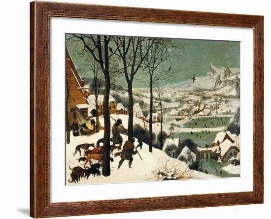 The Hunters in the Snow-Pieter Bruegel the Elder-Framed Giclee Print