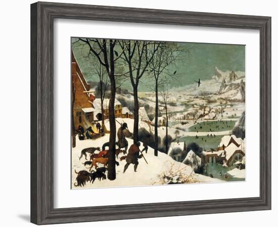 The Hunters in the Snow-Pieter Bruegel the Elder-Framed Giclee Print