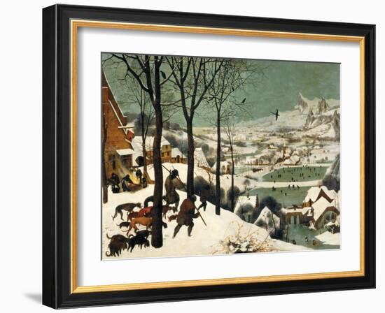 The Hunters in the Snow-Pieter Bruegel the Elder-Framed Giclee Print