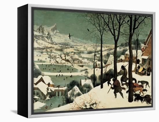 The Hunters in the Snow-Pieter Bruegel the Elder-Framed Premier Image Canvas