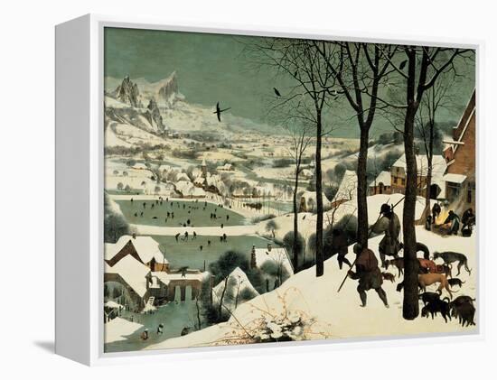 The Hunters in the Snow-Pieter Bruegel the Elder-Framed Premier Image Canvas