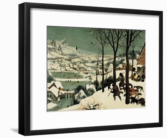 The Hunters in the Snow-Pieter Bruegel the Elder-Framed Giclee Print