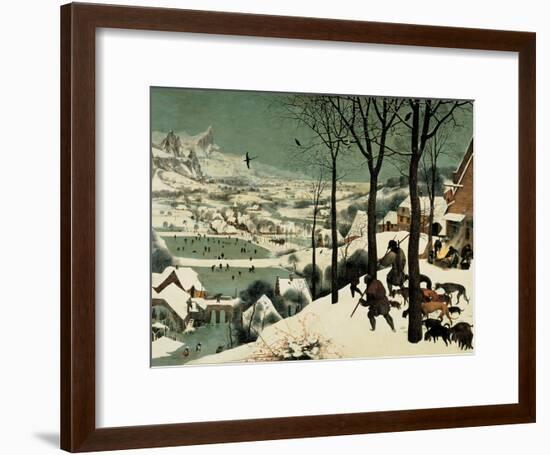 The Hunters in the Snow-Pieter Bruegel the Elder-Framed Giclee Print