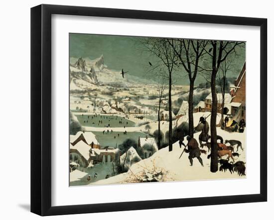 The Hunters in the Snow-Pieter Bruegel the Elder-Framed Giclee Print