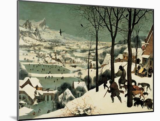 The Hunters in the Snow-Pieter Bruegel the Elder-Mounted Giclee Print