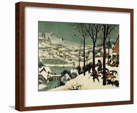 The Hunters in the Snow-Pieter Bruegel the Elder-Framed Giclee Print