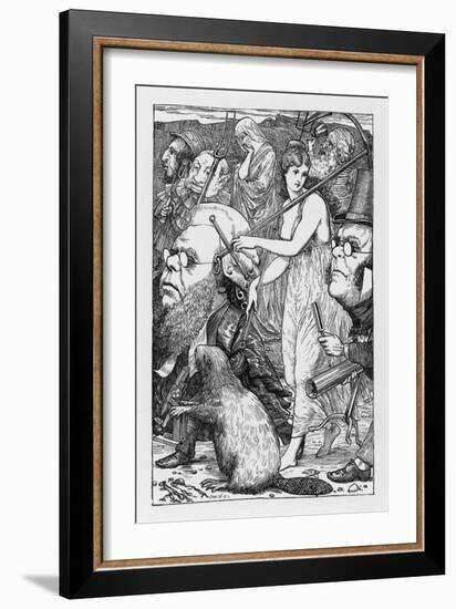 The Hunters Set out on Their Quest for the Snark-Henry Holiday-Framed Art Print