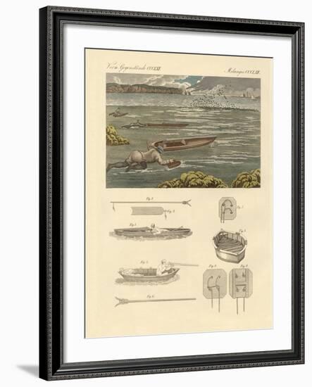 The Hunting of Waterbirds on the Coasts of England-null-Framed Giclee Print