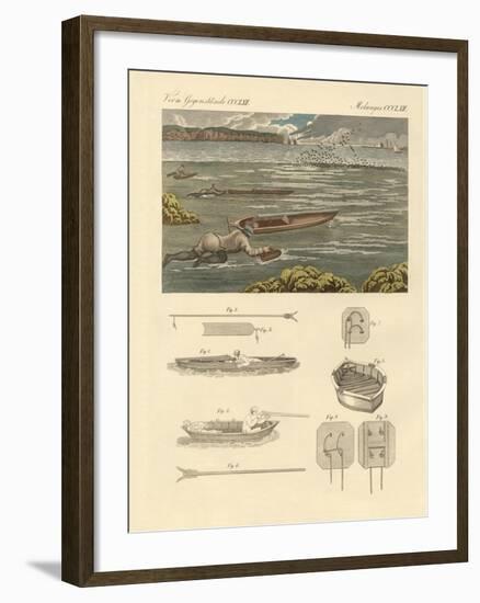 The Hunting of Waterbirds on the Coasts of England-null-Framed Giclee Print