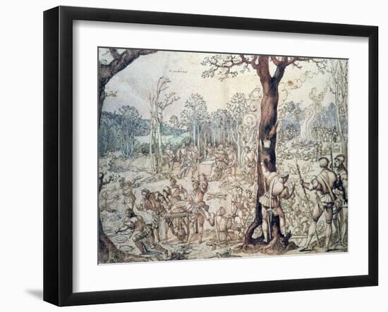 The Hunting Party, 16th Century-Bernaert Van Orley-Framed Giclee Print