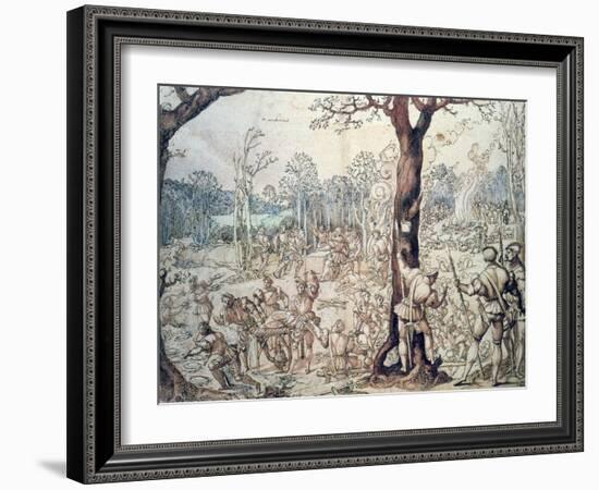 The Hunting Party, 16th Century-Bernaert Van Orley-Framed Giclee Print