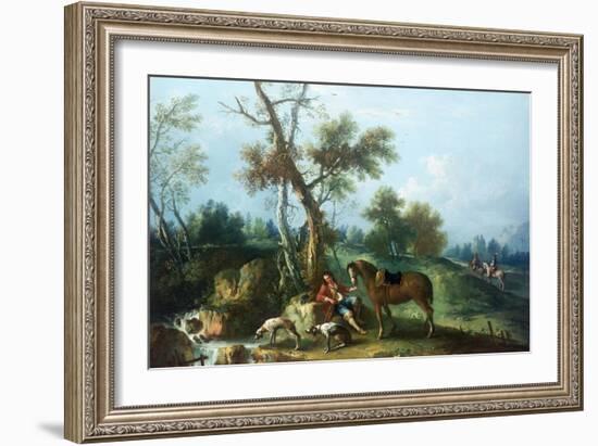 The Huntsman's Rest-Francesco Zuccarelli-Framed Giclee Print