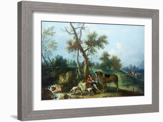 The Huntsman's Rest-Francesco Zuccarelli-Framed Giclee Print