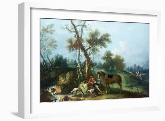 The Huntsman's Rest-Francesco Zuccarelli-Framed Giclee Print