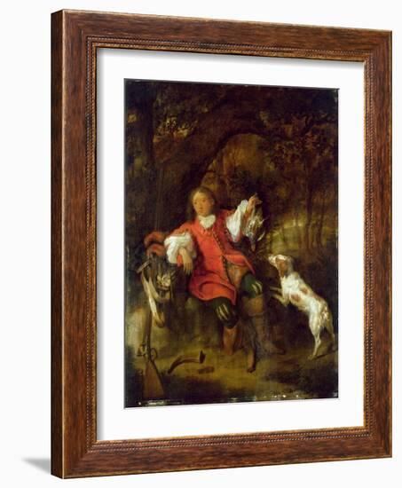 The Huntsman-Gabriel Metsu-Framed Giclee Print