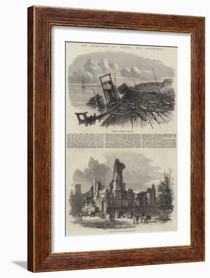 The Hurricane at Nassau, New Providence-null-Framed Giclee Print