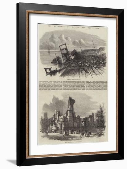 The Hurricane at Nassau, New Providence-null-Framed Giclee Print