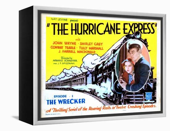 The Hurricane Express, Shirley Grey, John Wayne, 1932-null-Framed Stretched Canvas