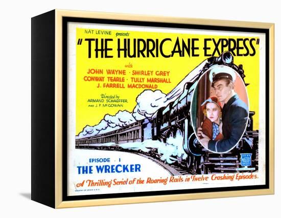 The Hurricane Express, Shirley Grey, John Wayne, 1932-null-Framed Stretched Canvas