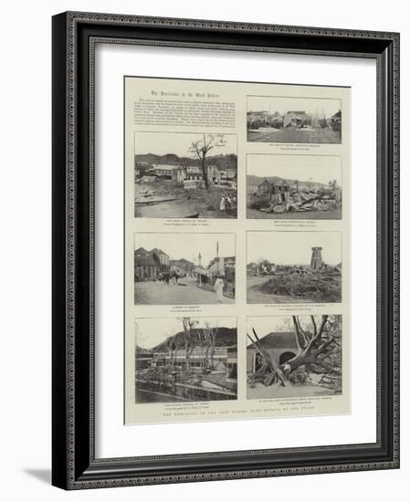 The Hurricane in the West Indies, Some Effects of the Storm-null-Framed Giclee Print