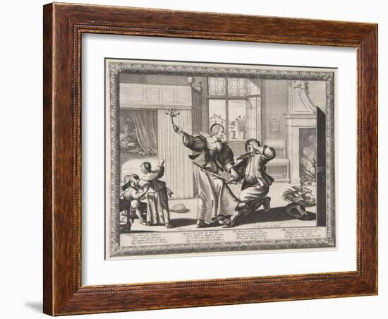 The Husband-Beater, c.1633-Abraham Bosse-Framed Giclee Print