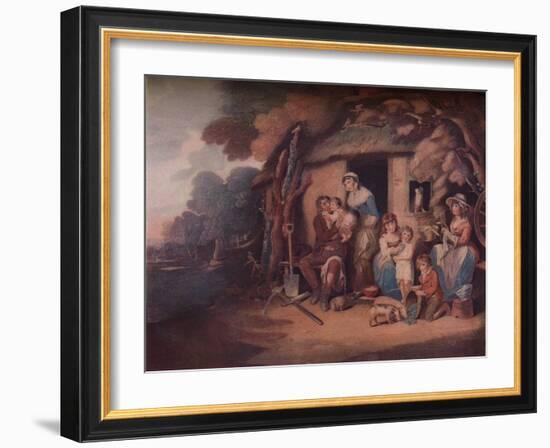 'The Husbandman's - Saturday Evening:  Return from Labour', c1789-William Nutter-Framed Giclee Print