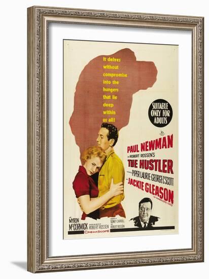 The Hustler, Australian Movie Poster, 1961-null-Framed Art Print