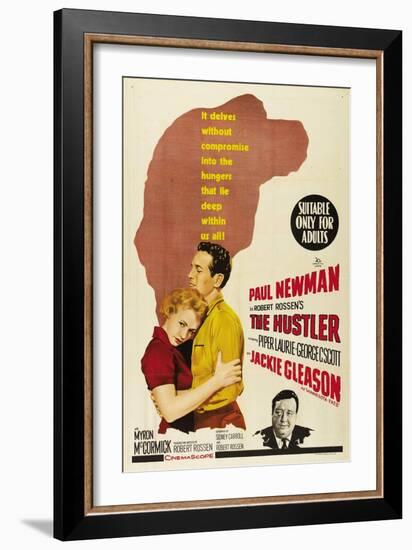 The Hustler, Australian Movie Poster, 1961-null-Framed Art Print