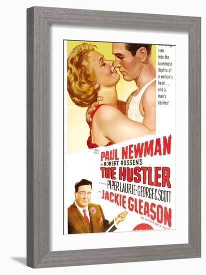 The Hustler, Australian Movie Poster, 1961-null-Framed Premium Giclee Print