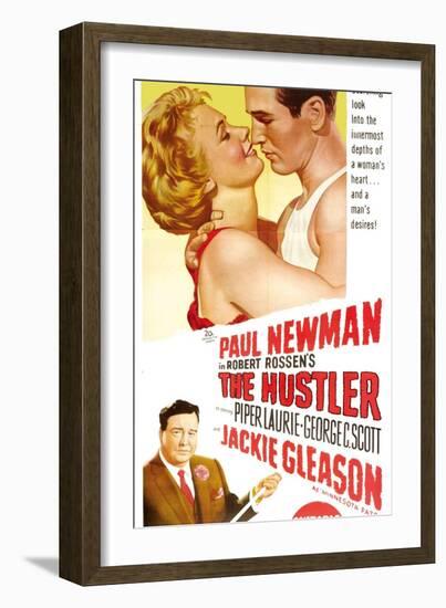 The Hustler, Australian Movie Poster, 1961-null-Framed Premium Giclee Print