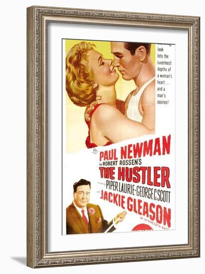 The Hustler, Australian Movie Poster, 1961-null-Framed Art Print