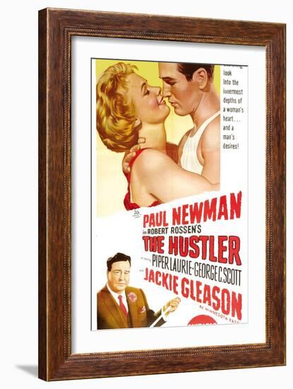 The Hustler, Australian Movie Poster, 1961-null-Framed Art Print