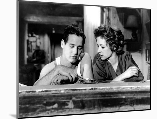 The Hustler, from Left, Paul Newman, Piper Laurie, 1961-null-Mounted Photo