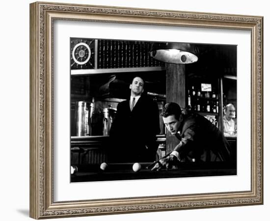 The Hustler, George C. Scott, Paul Newman, 1961-null-Framed Photo