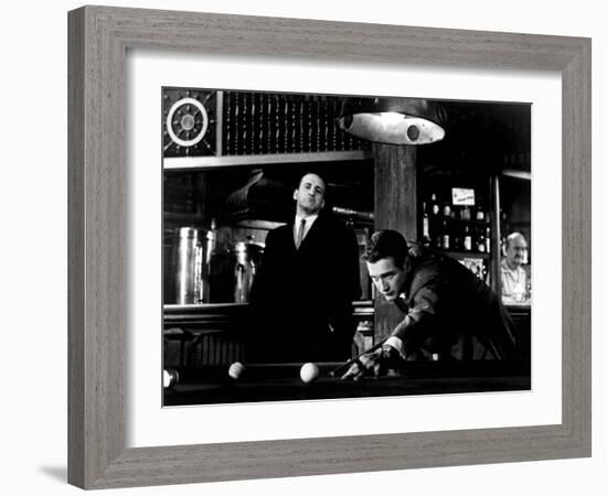 The Hustler, George C. Scott, Paul Newman, 1961-null-Framed Photo