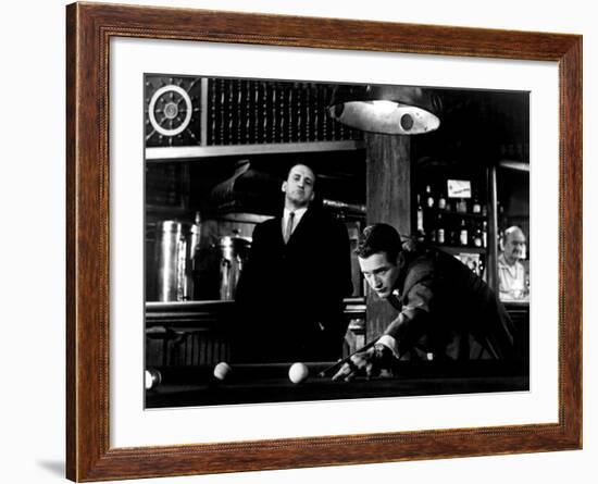 The Hustler, George C. Scott, Paul Newman, 1961-null-Framed Photo